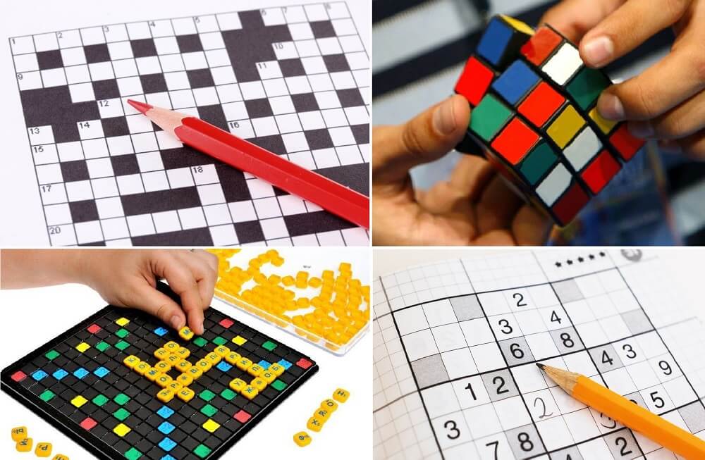 Интеллектуальные головоломки: кроссворд, кубик Рубика, настольная игра «Эрудит» и судоку